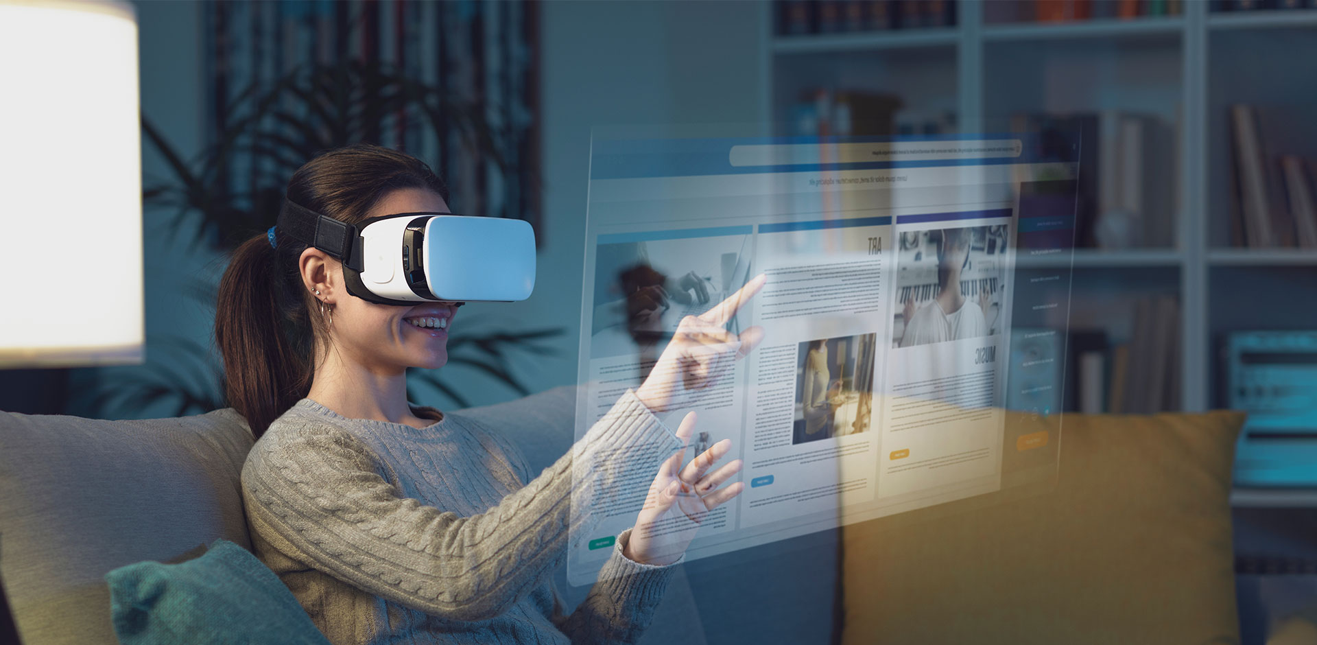 Internet of Things connected devices ecosystem, showing smart home devices communicating wirelessly, demonstrating IoT solution capabilities